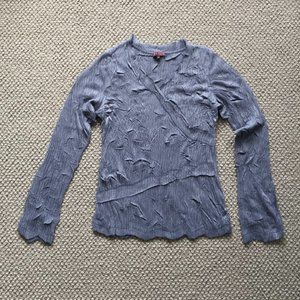 Kisca crinkle knit top